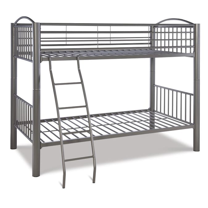 Powell Heavy Metal Pewter Twin Over, Heavy Metal Full Over Full Bunk Bed