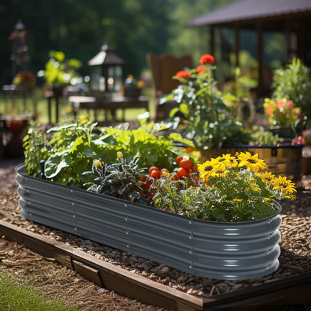 LuxenHome WHPL431-GY Planter-Window-Box - View #2