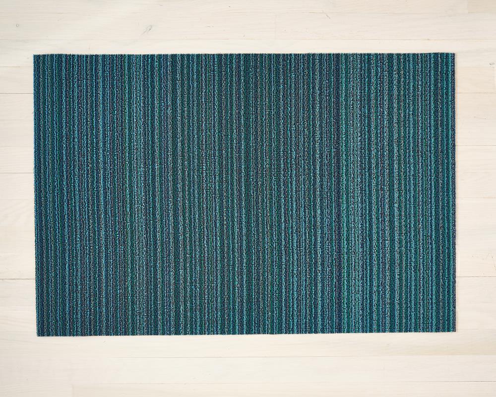 Chilewich Chilewich Shag Mats 2 X 3 (ft) Shadow Indoor/Outdoor Stripe Area  Rug in the Rugs department at