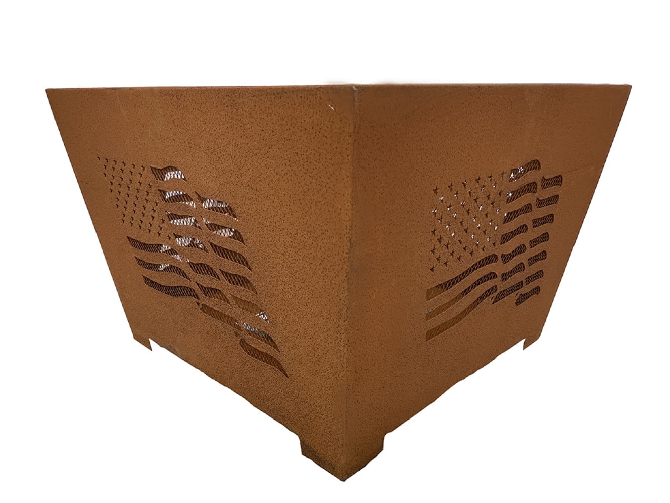 Esschert Design FF1001 Brown or Rust Steel Outdoor Wood-Burning Fireplace