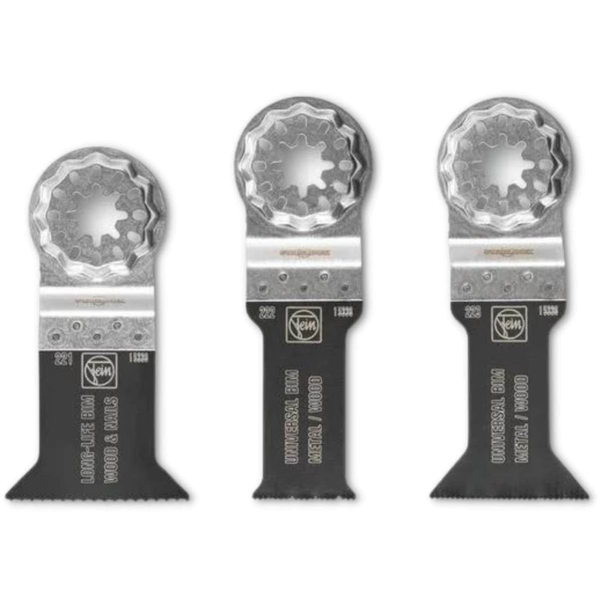 FEIN  Starlock E-Cut 3-Piece Wood Metal Saw Blade Set 28/44/50 mm (35222952140)