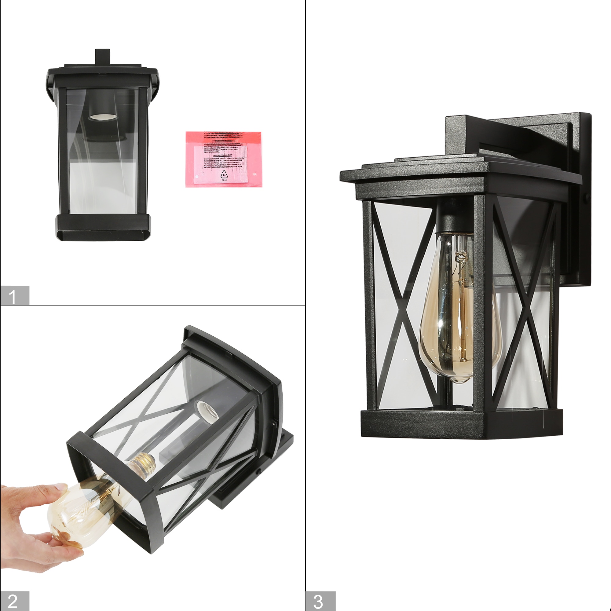 LNC UMAUZELWS4751Q8 Outdoor-Wall-Lighting - View #11