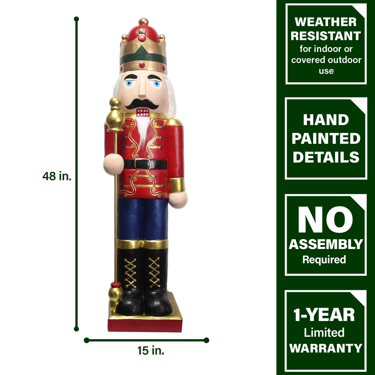 Fraser Hill Farm 48 In Nutcracker Batteries Included Christmas Decor