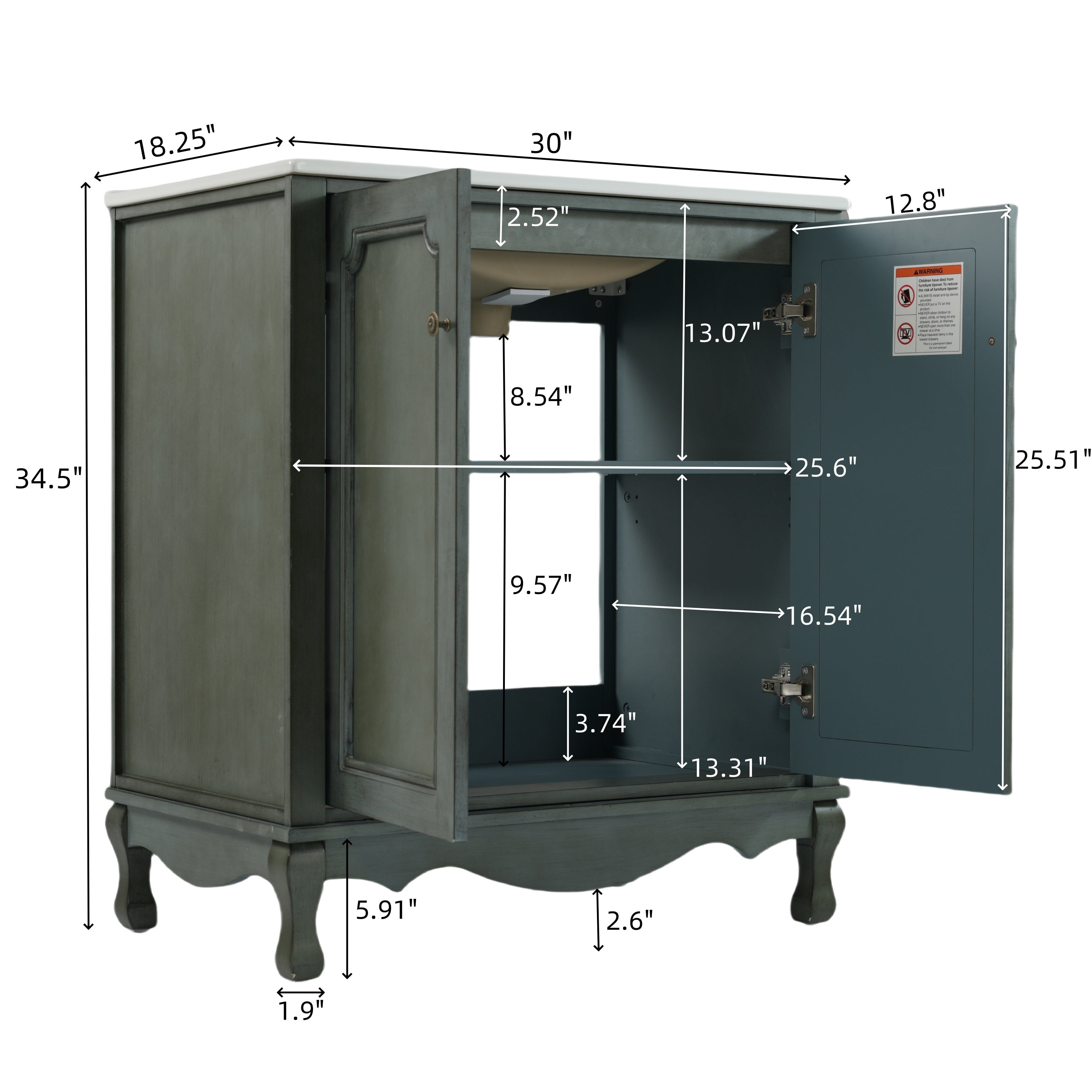 Boyel Living BL-NE-5316B Bath-Vanity-Combo - View #2