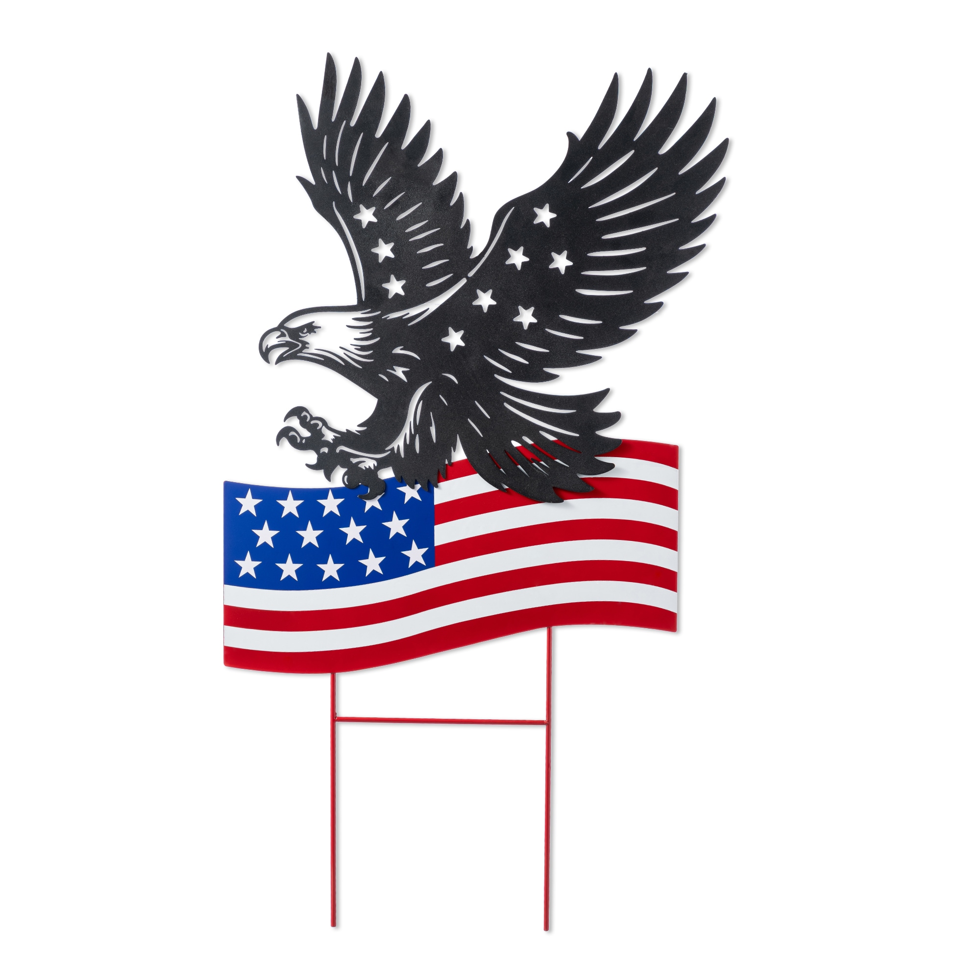 Glitzhome 29.75-in H Fourth of July Free standing decoration