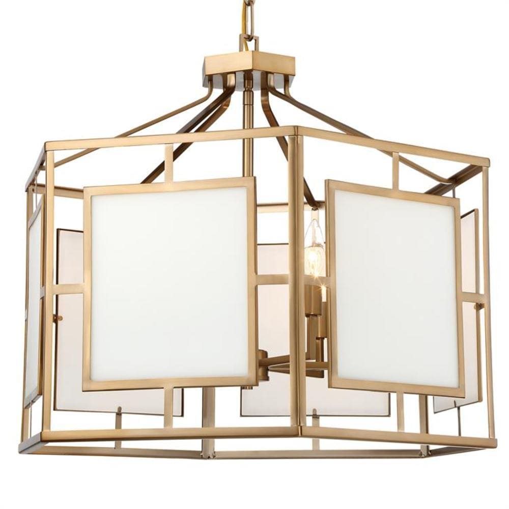Crystorama HIL-996-VG Hillcrest 6 -Light Polished Gold Transitional For Use in Bathrooms, Foyers, Kitchens, Chandelier