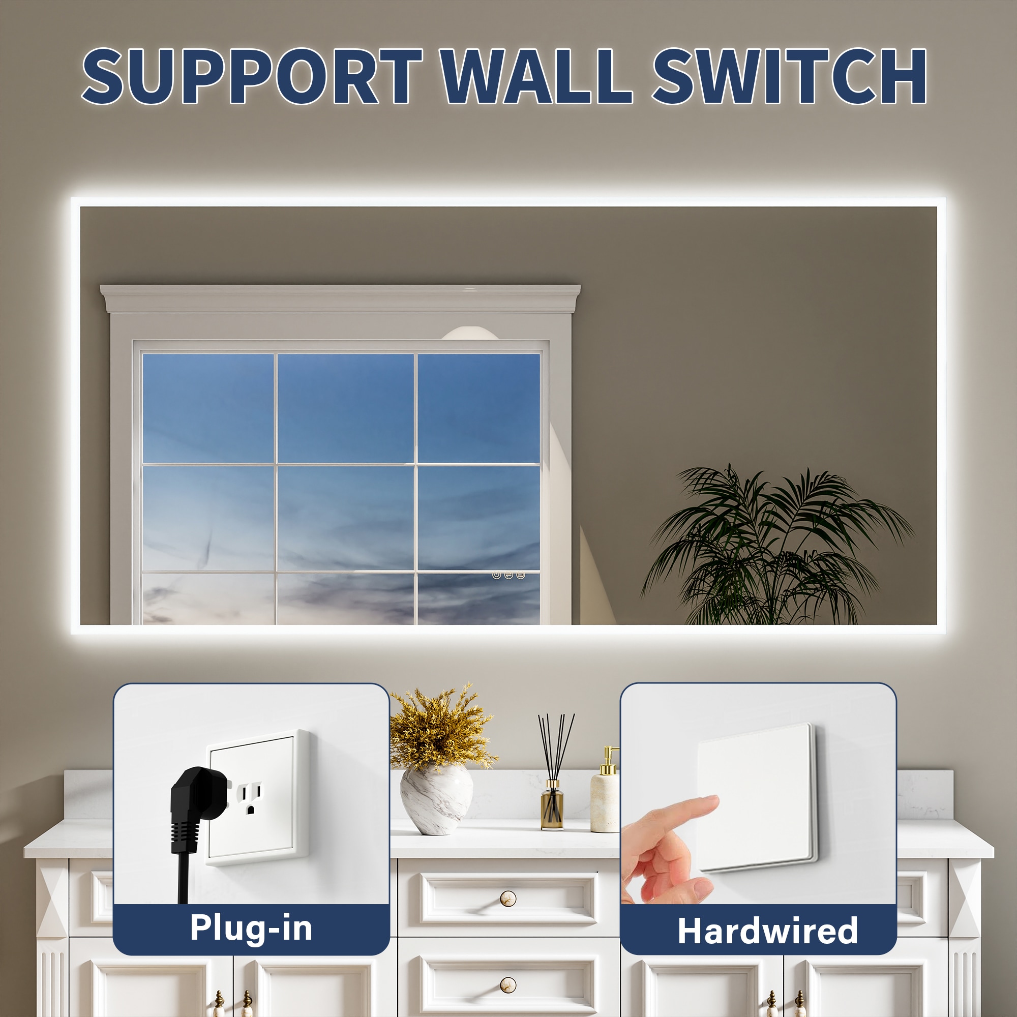 CALVON WMR10W72 Framed-Bath-Mirrors - View #7