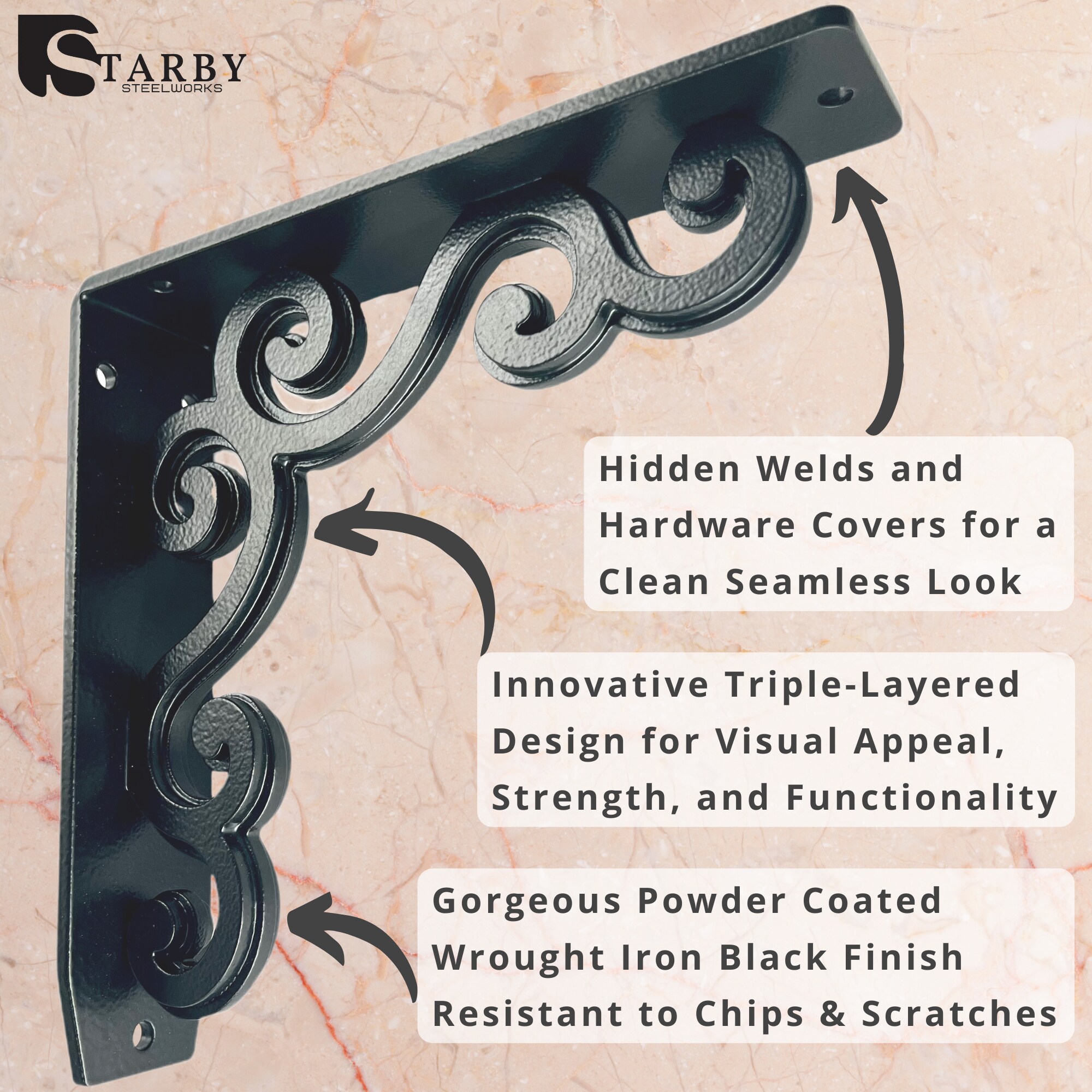 STARBY SB-CHARLESTON-8 Shelving-Hardware - View #4