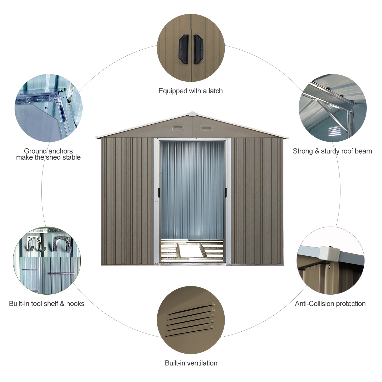 Mondawe MD-WWC46752 Metal-Storage-Buildings-Sheds - View #6