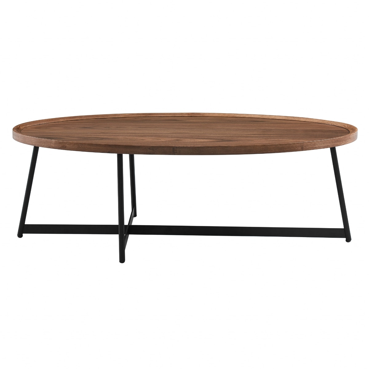HomeRoots 370464 Amelia Walnut Wood veneer Modern Coffee Table