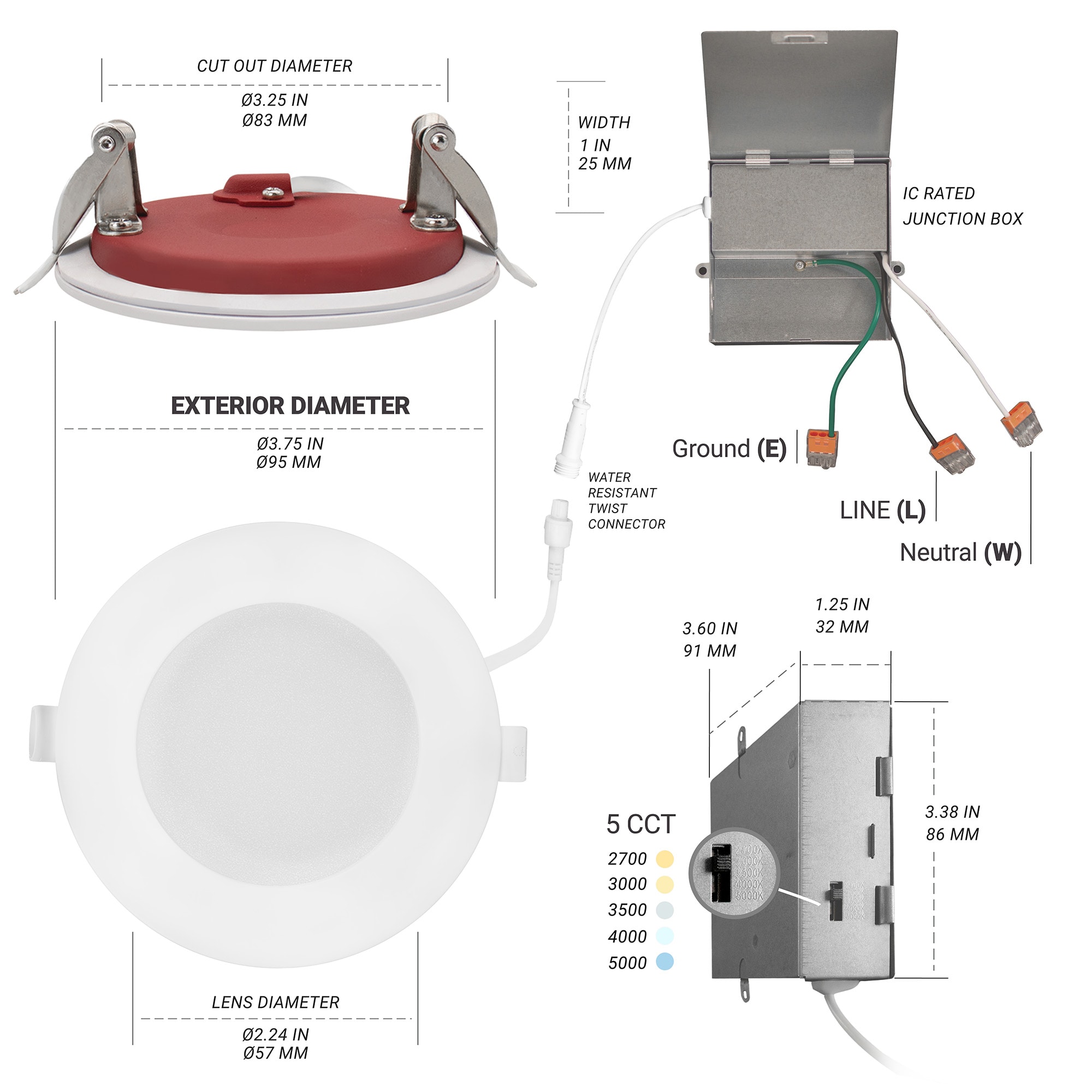 NUWATT NWPDL38W5CTFRWH12P Led-Retrofit-Downlight - View #10