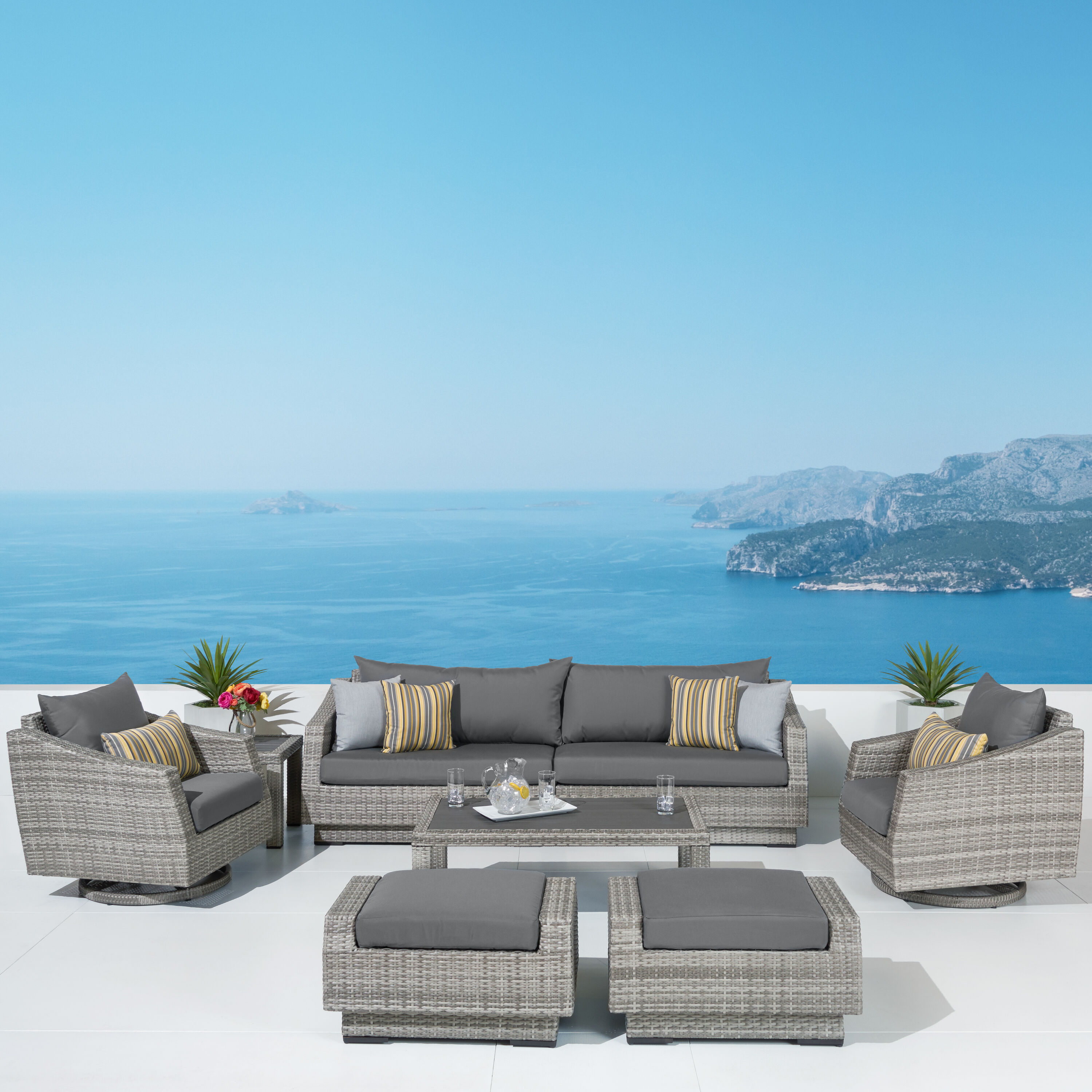 RST Brands OP-PESS8MT-CNS-CHR-K Patio-Conversation-Sets - View #9