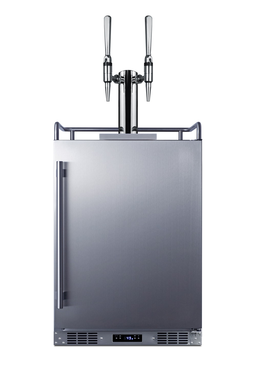 Summit Appliance SBC682NCFTWIN Double Tap Half-barrel Keg Stainless Steel Digital Built-In /freestanding Commercial/Residential Indoor or Outdoor Coffee Kegerator
