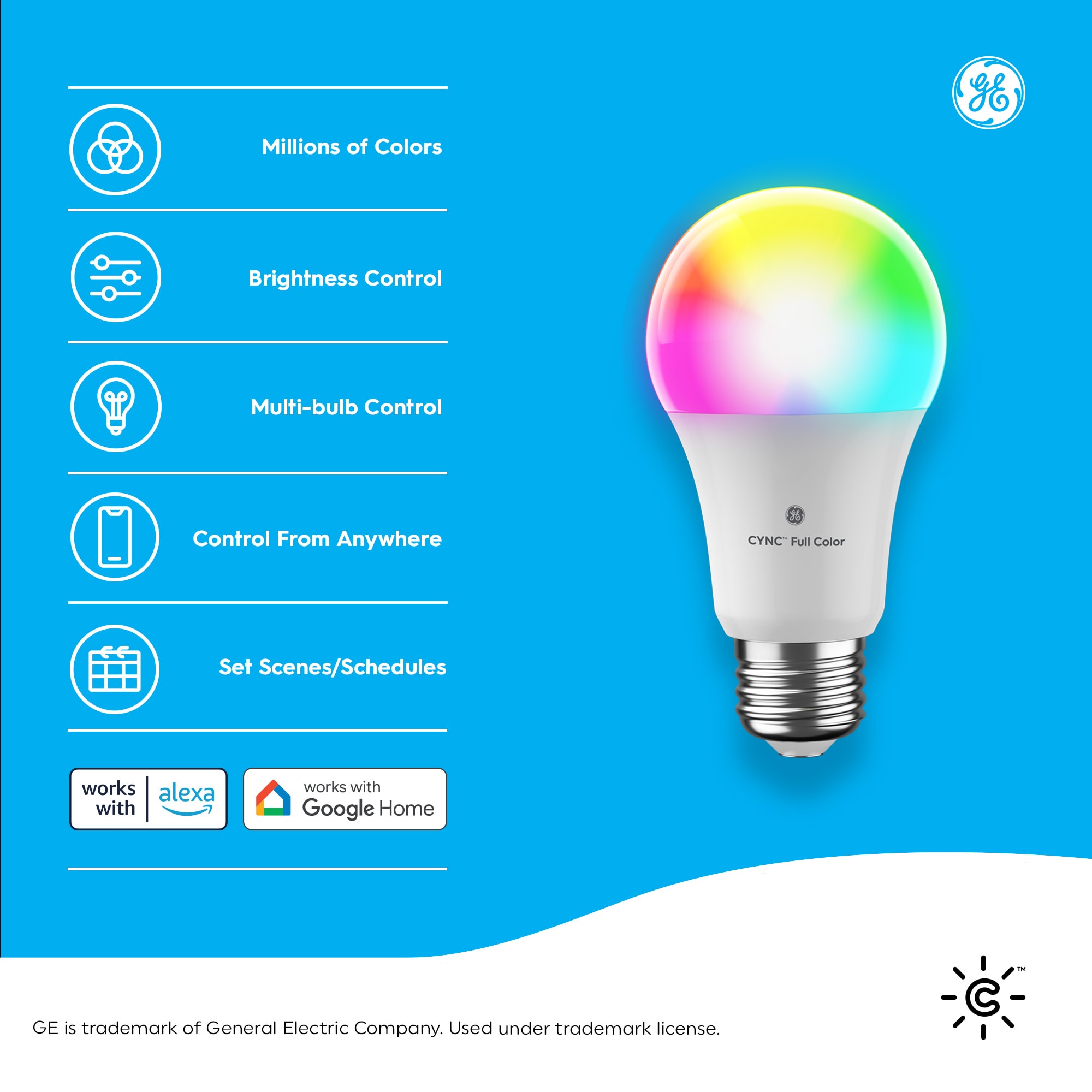 EcoSmart 100-Watt Equivalent Smart A21 Color Changing CEC LED