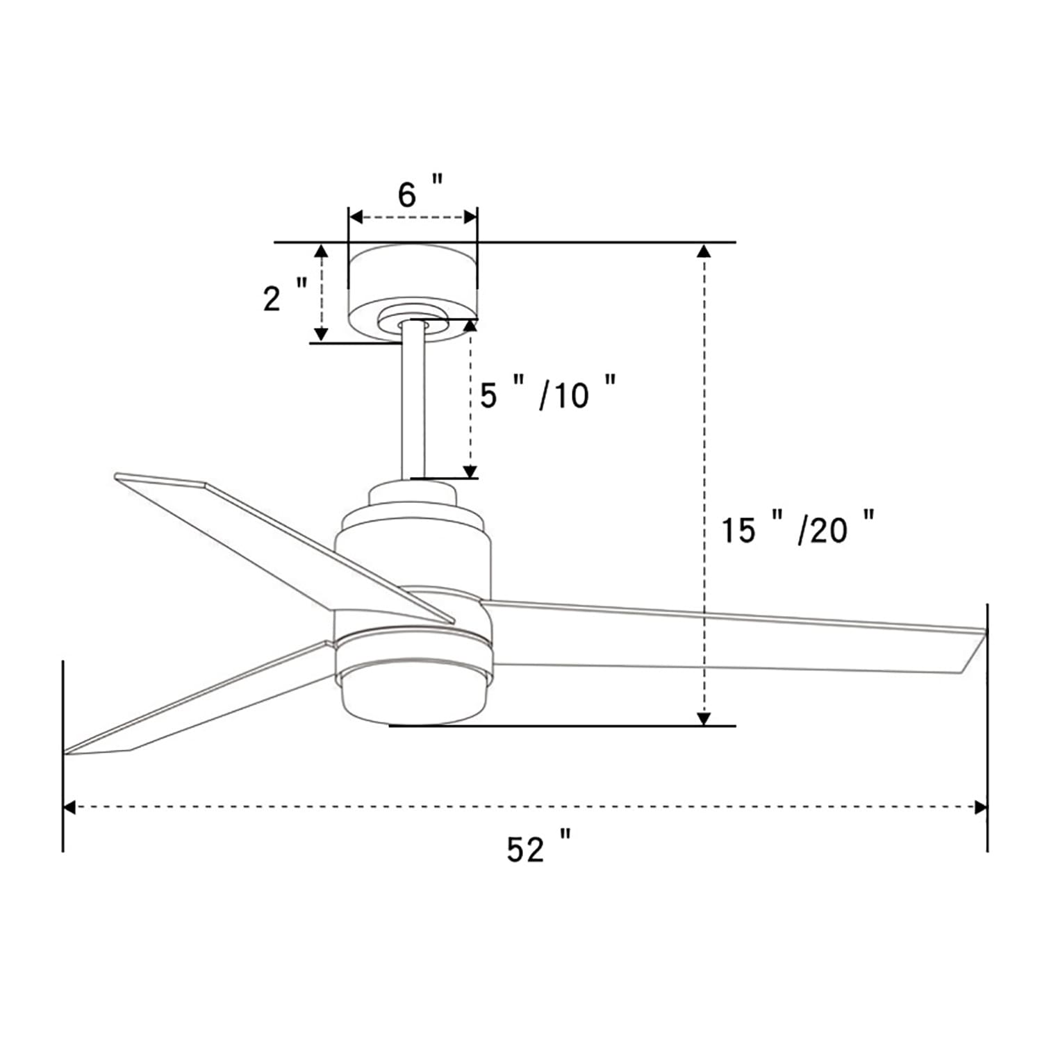 Edvivi FFG7885BK Ceiling-Fans - View #3