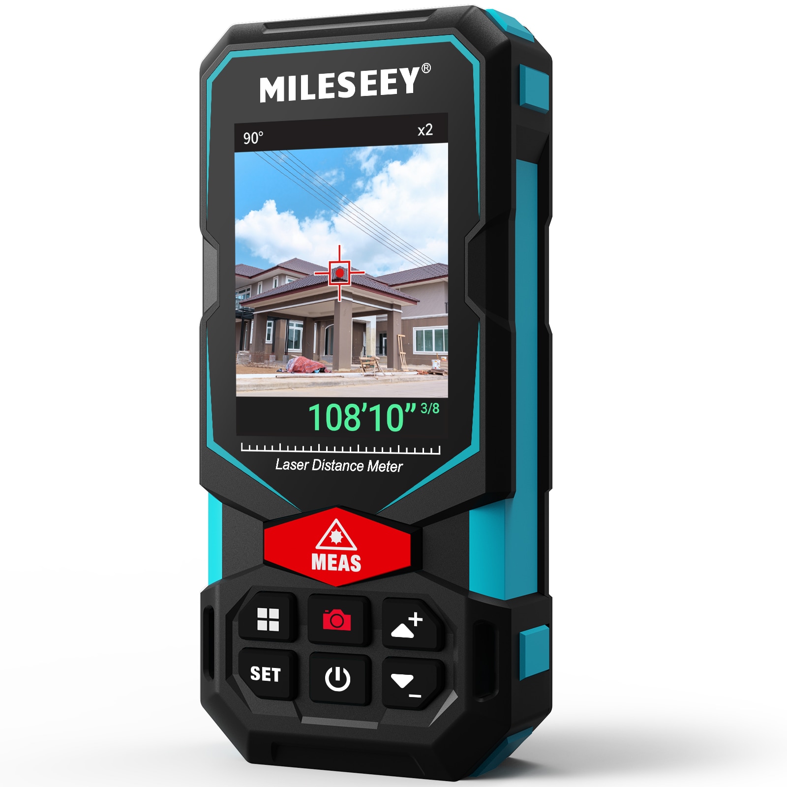 MILESEEY S20(S7) Digital Pointfinder, Tilt Sensor, App Connectivity 330-Feet Indoor/outdoor Red Laser Distance Measurer with Backlit Display and Bluetooth Compatibility #S20(S7)