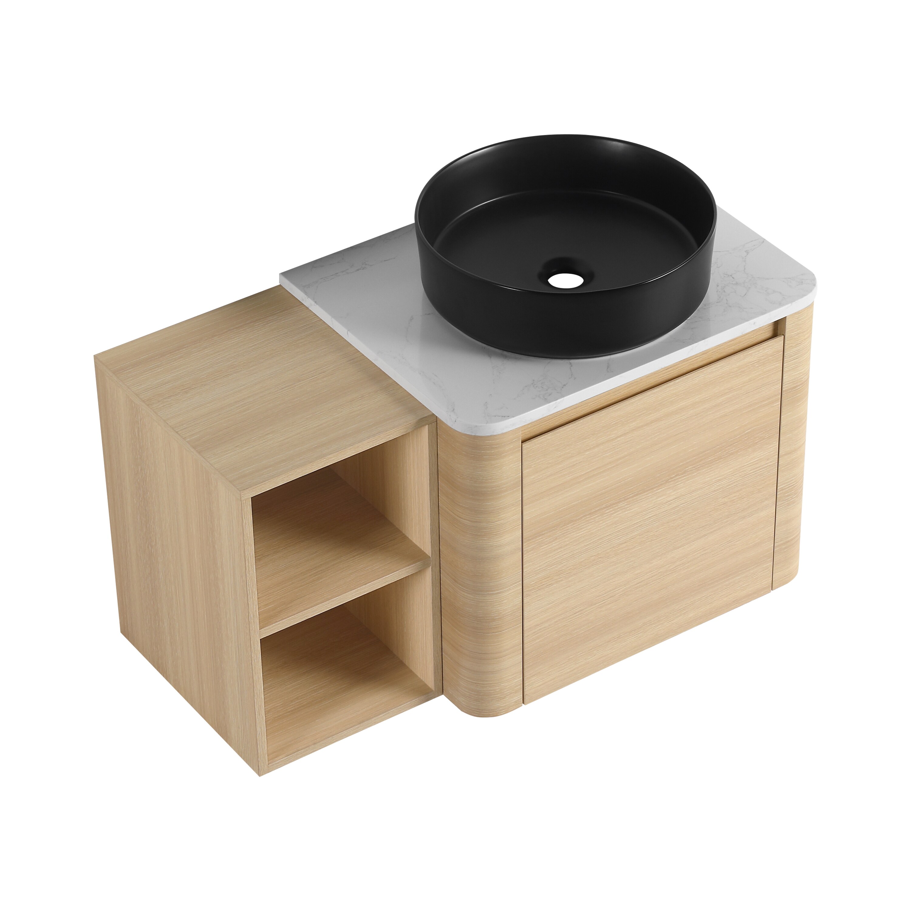 Huluwat 36 Inches WallMounted Bathroom Vanity With Ceramic Art Sink — free download