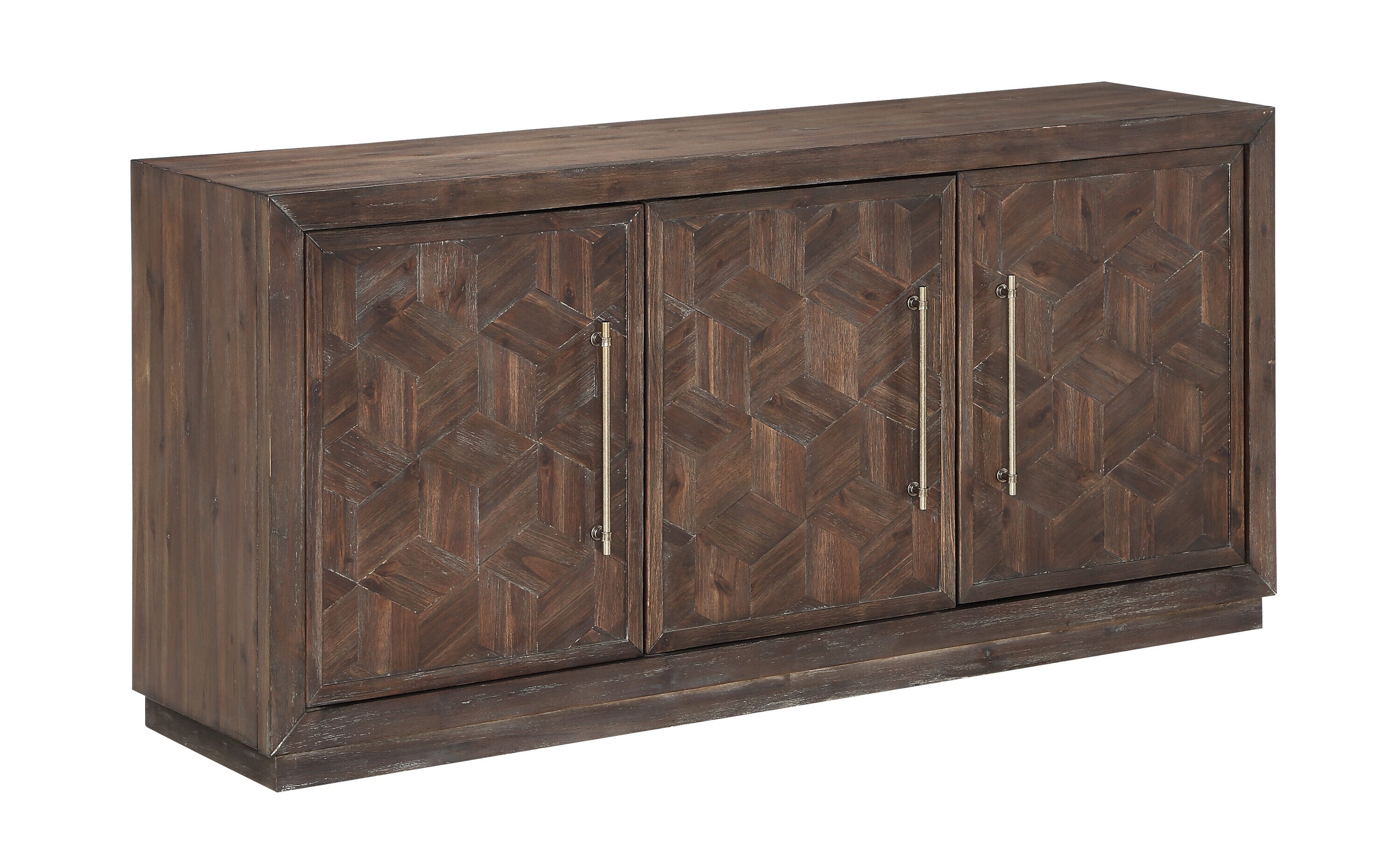 Coast to Coast 40282 Midcentury Smooth Brown Console Table