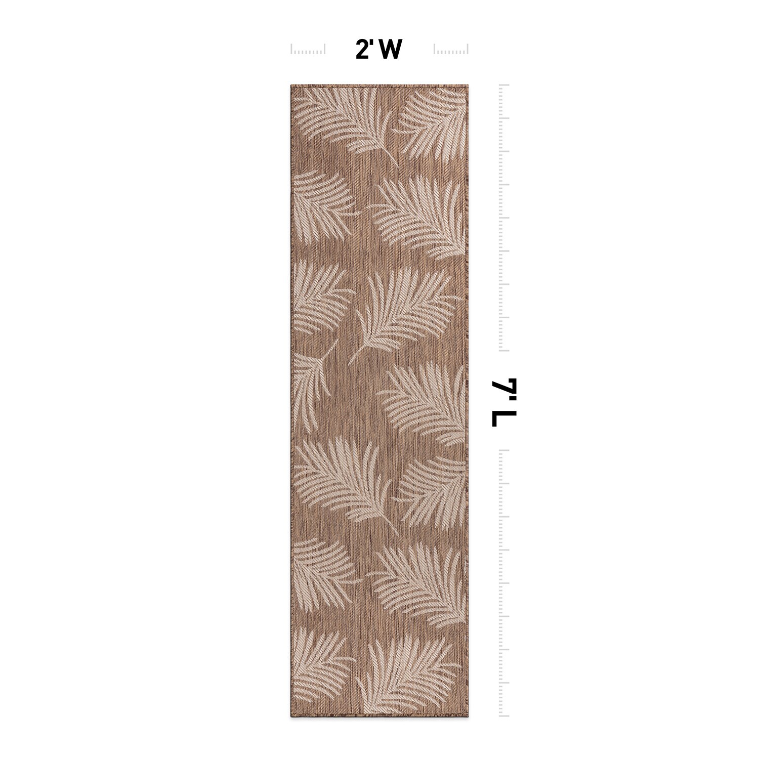 World Rug Gallery 111BROWN2X7 rugs - View #3
