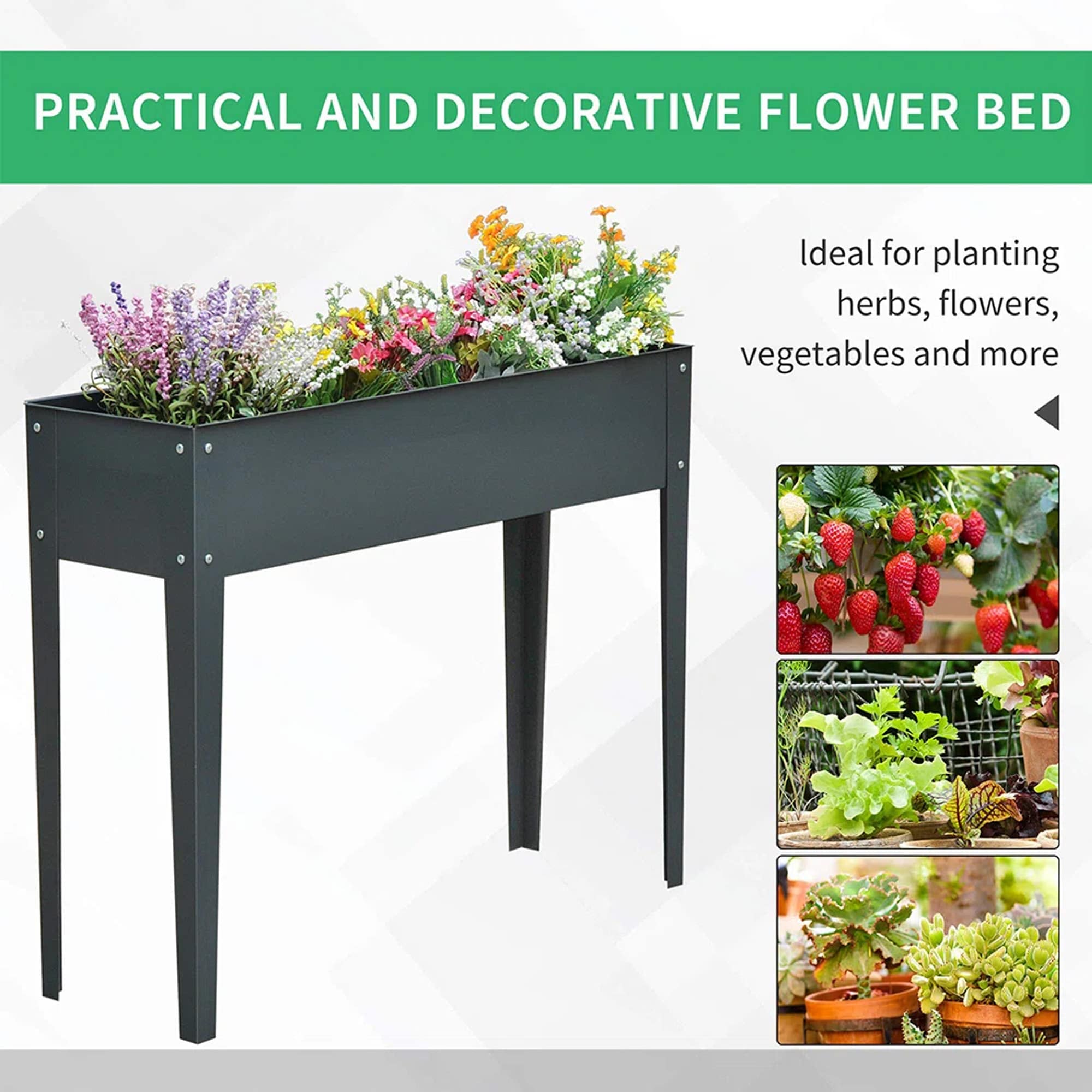 Gaierptone CRX9GUGOKGU Raised-Planter-Boxes - View #3