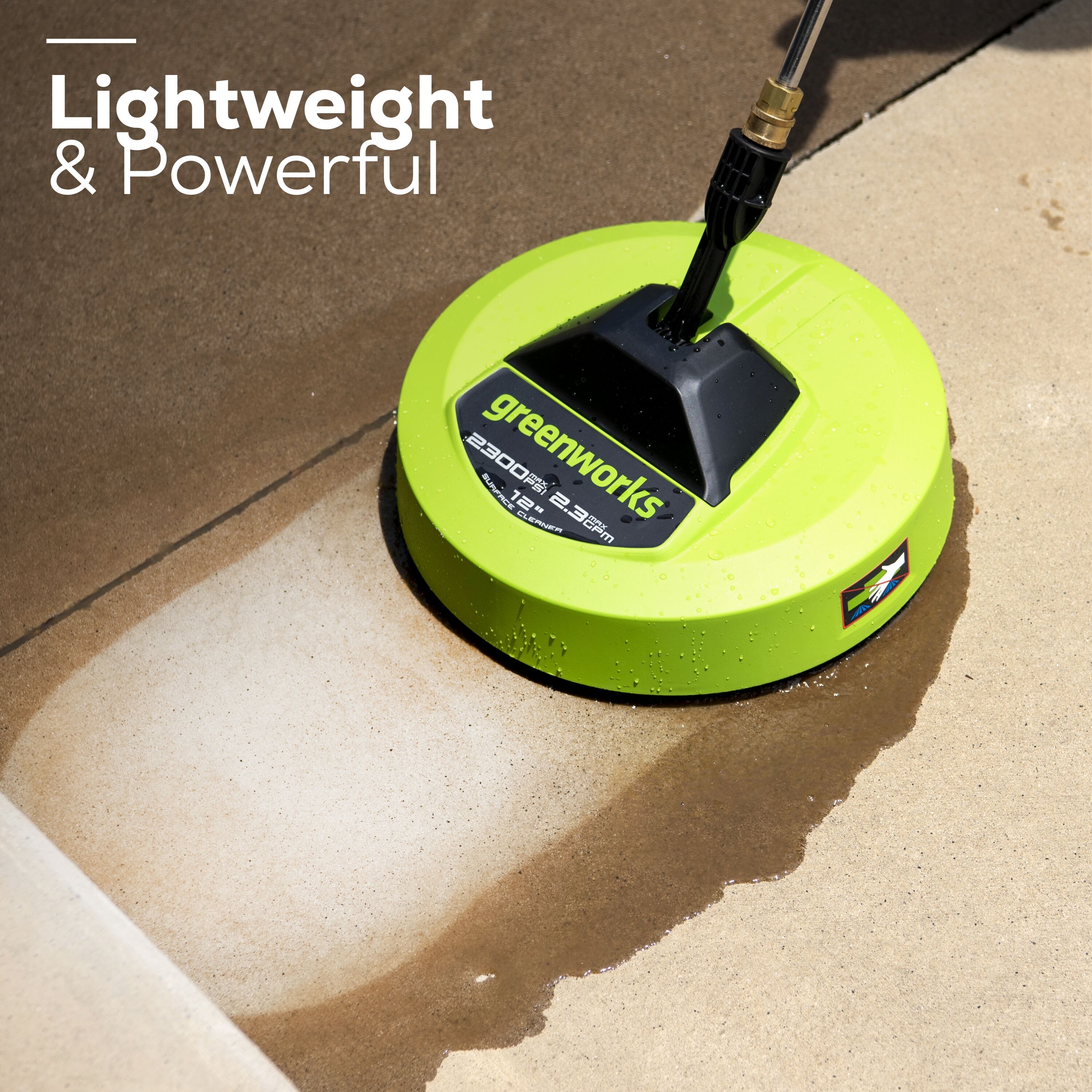 Greenworks Pro Universal 12-in up to 2300-PSI Rotating surface cleaner for Electric pressure washers