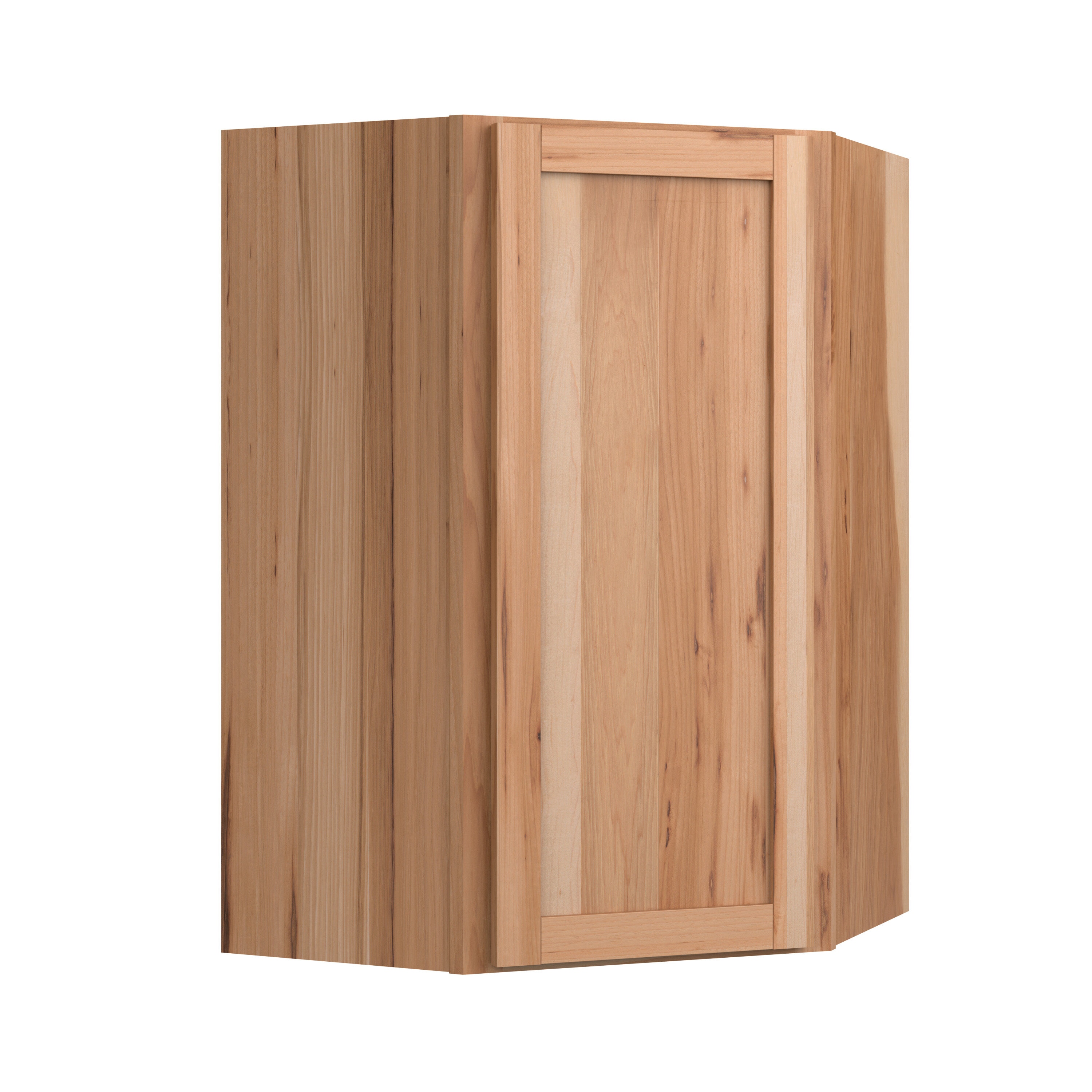 Project Source DC2436RH Branson 24-in W x 36-in H x 24-in D Hickory Diagonal Wall Fully assembled Cabinet (Recessed Panel Shaker)