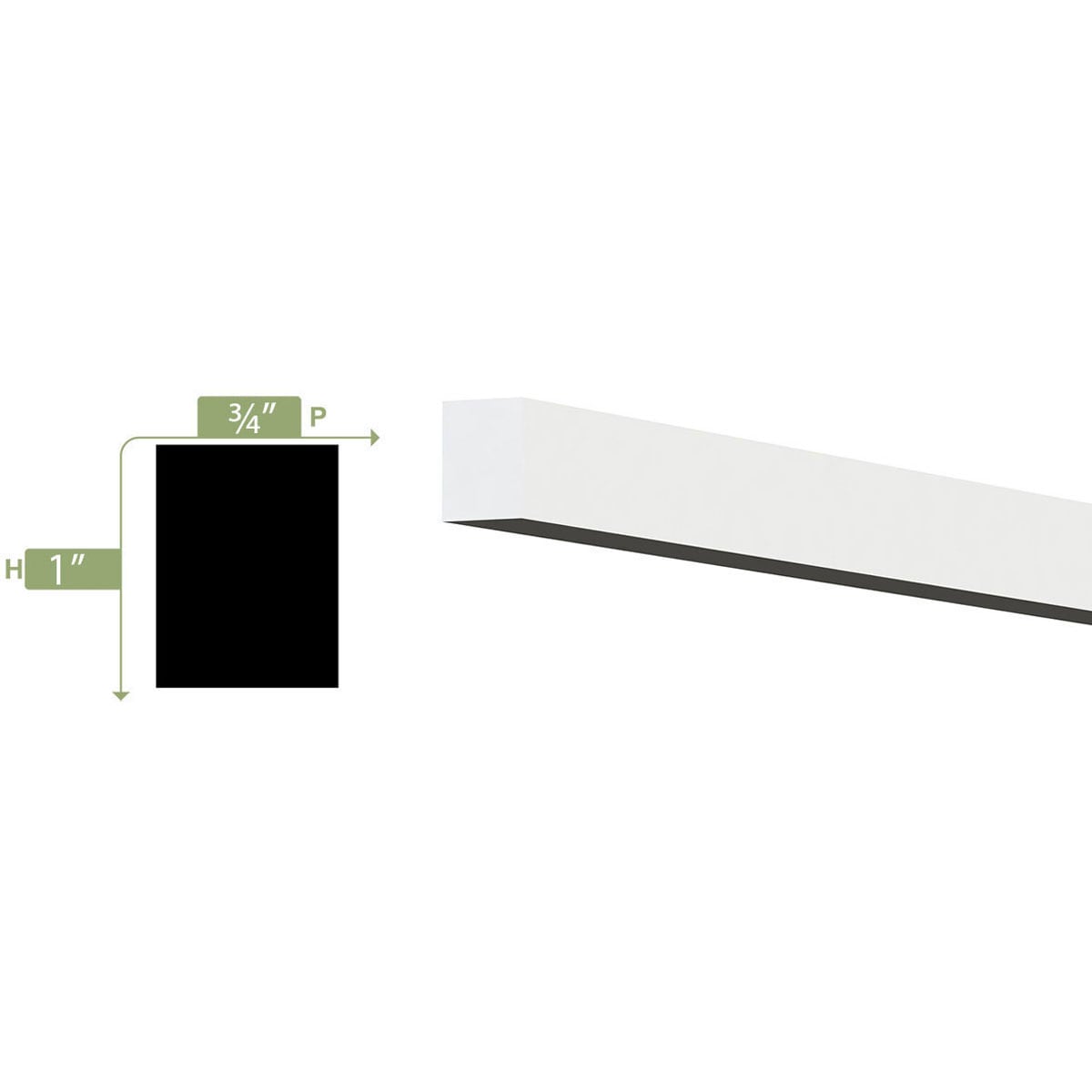 Ekena Millwork MLD01X01X96STSWPV Window-Door-Casings - View #2