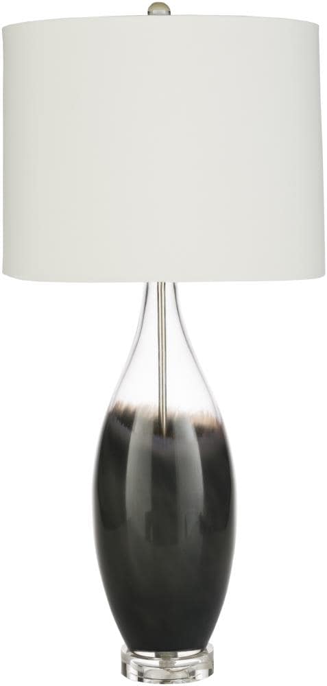 Surya KEH-002 Kehlani 28-in Charcoal 3-way Table Lamp with Plastic Shade