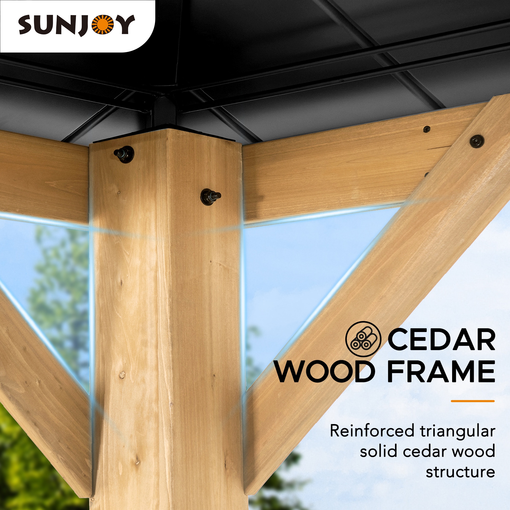 Sunjoy A102005801 Wood-Resin-Gazebos - View #7