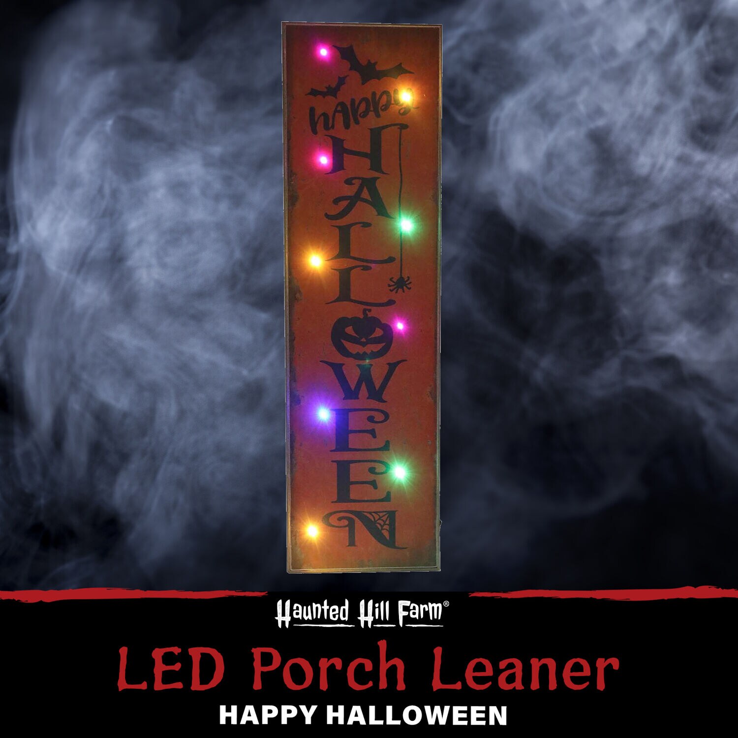 Haunted Hill Farm HHWOODPS045-1OR Table-Halloween-Decor - View #2