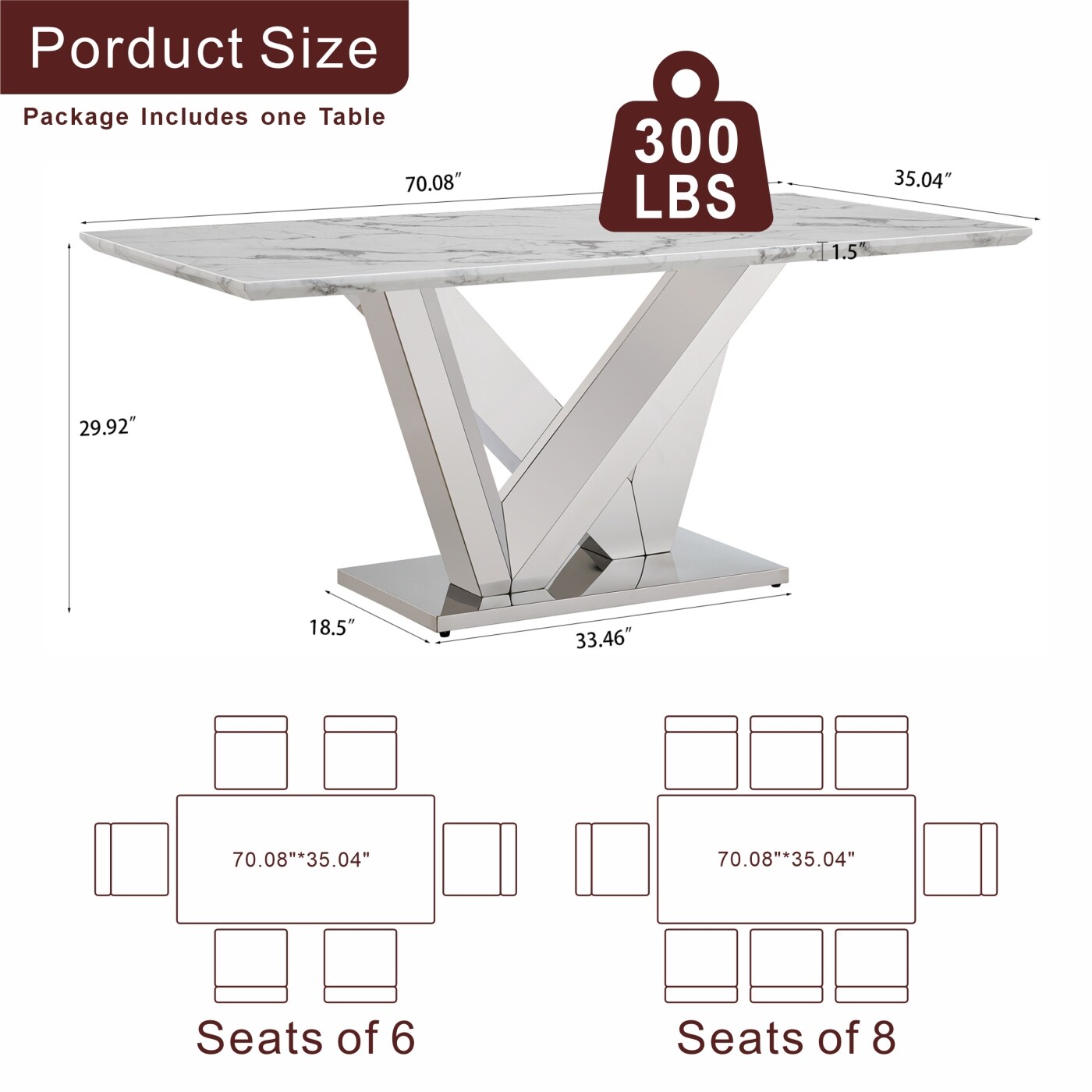 Streamdale Furniture W3456S00042 Dining-Tables - View #3