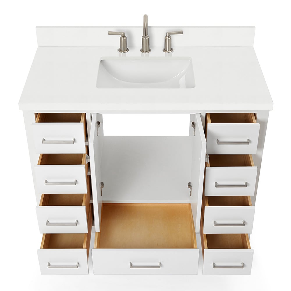ARIEL A043SWQRVOWHT Bath-Vanity-Combo - View #6