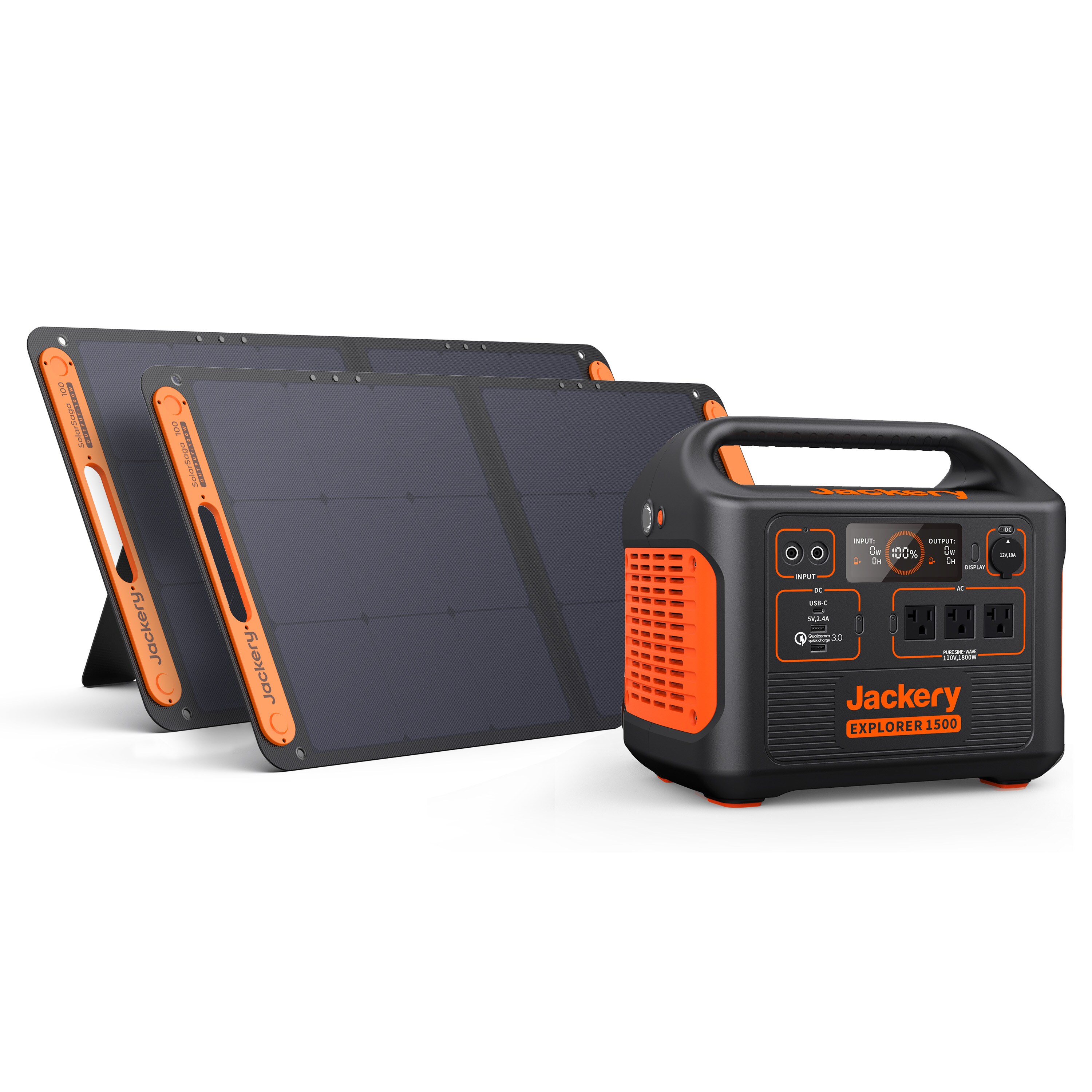 Jackery Explorer 1500 Solar Generator 1800-Watts Portable Power Station ...