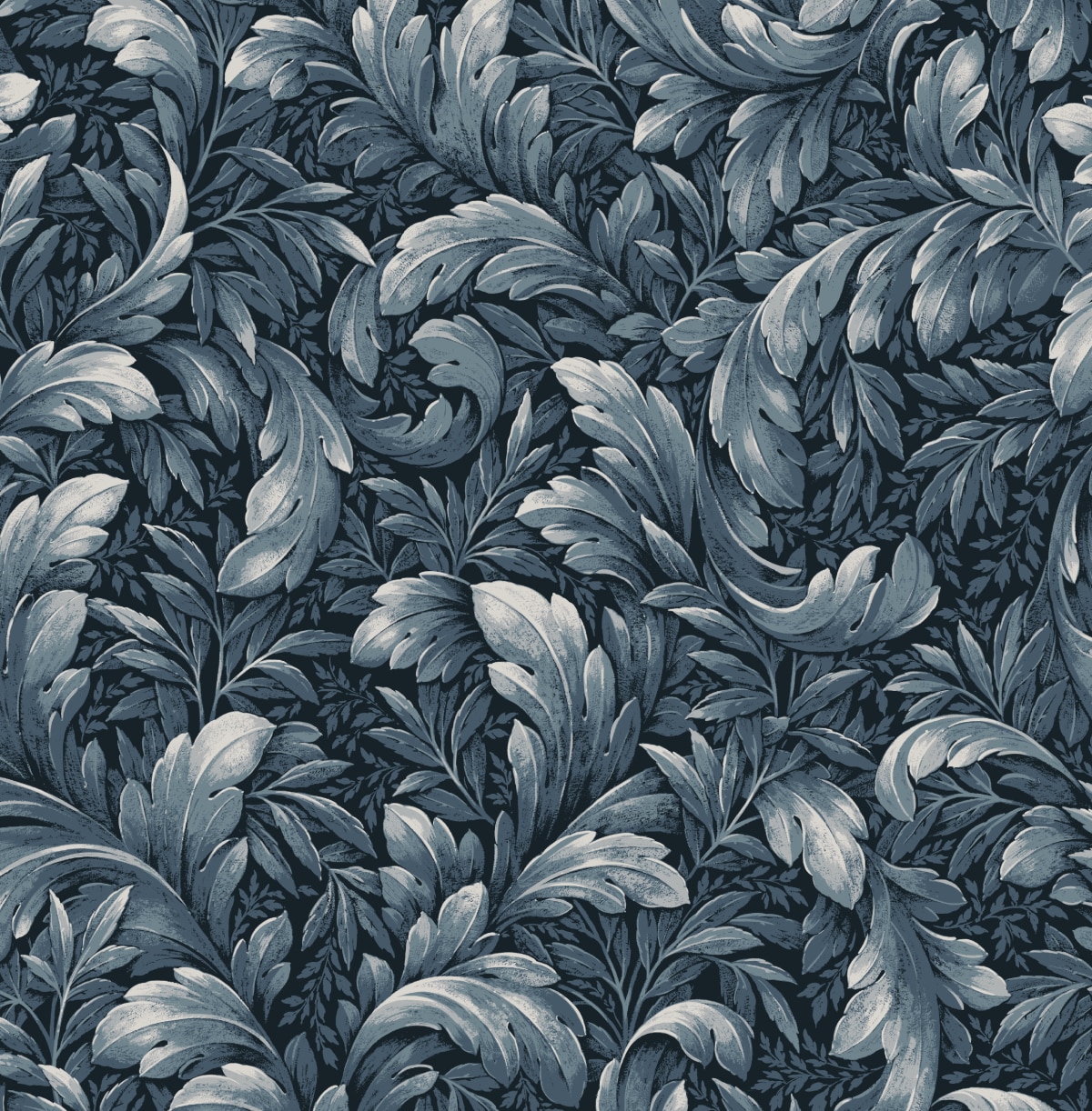 NextWall NW43602 30.75-Sq. Feet Navy Blue Vinyl Ivy/Vines Self-adhesive Peel and Stick Wallpaper
