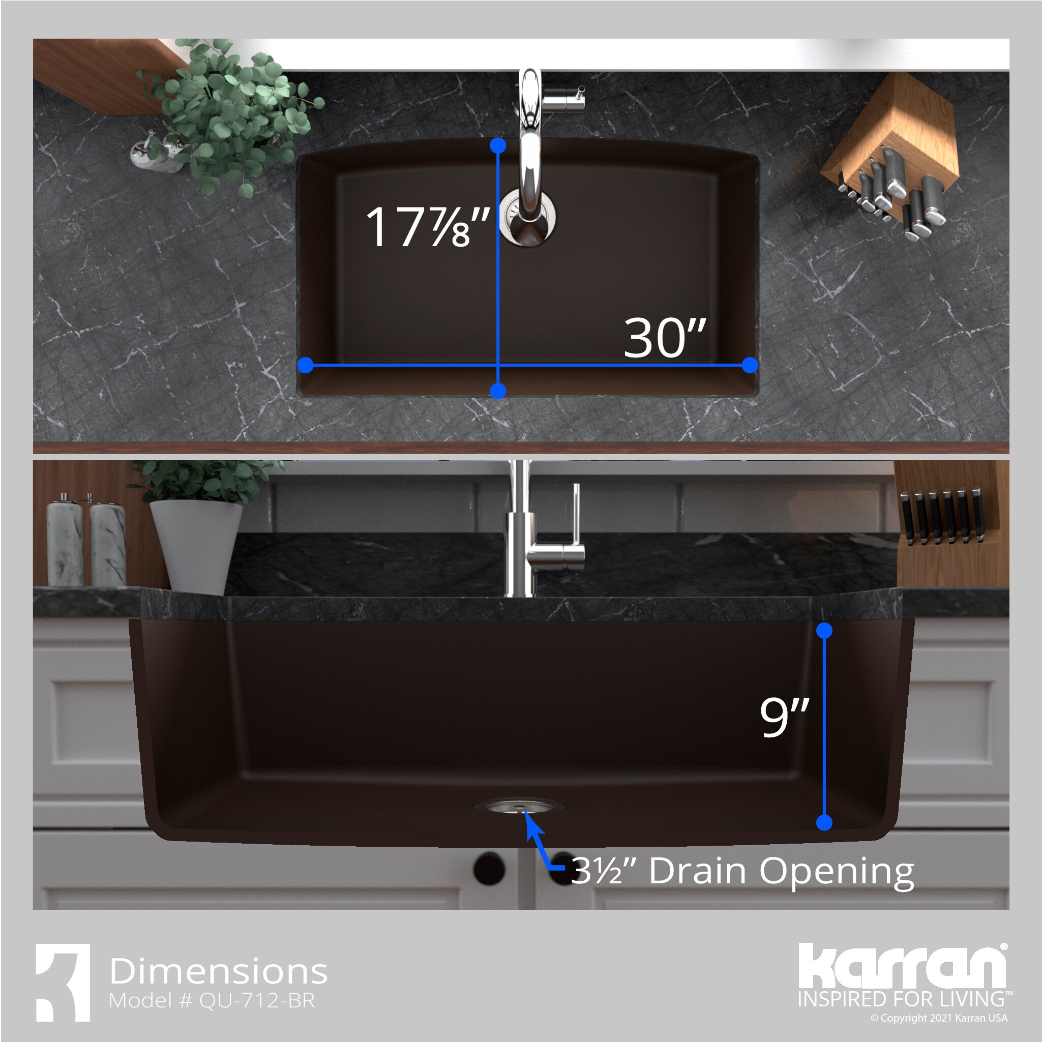 Karran QU-712-BR Kitchen-Sinks - View #8