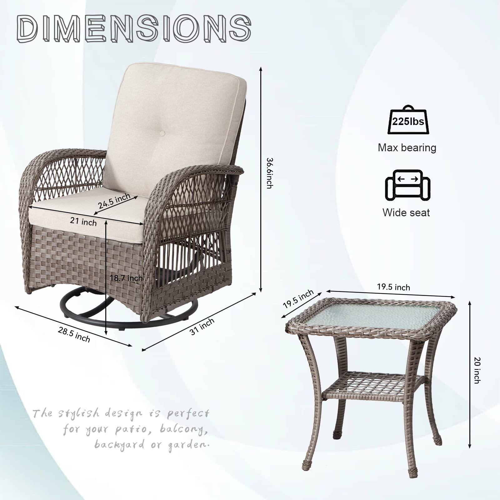 CESICIA SZ-LS-F18 Patio-Chairs - View #5
