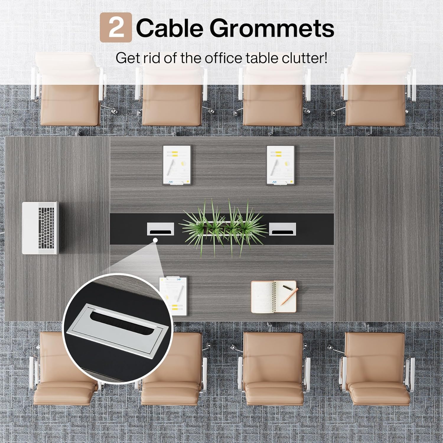 Tribesigns LWOYJL-0256YY Office-Tables - View #5