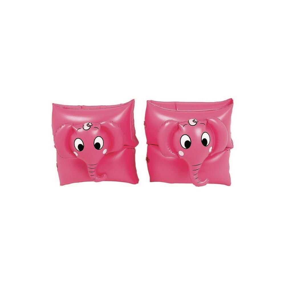 Northlight GDNC12851 NorthLight Funny Elephant Inflatable Swimming Pool Arm Floats for Kids 3-6 Years, Pink- Set of 2