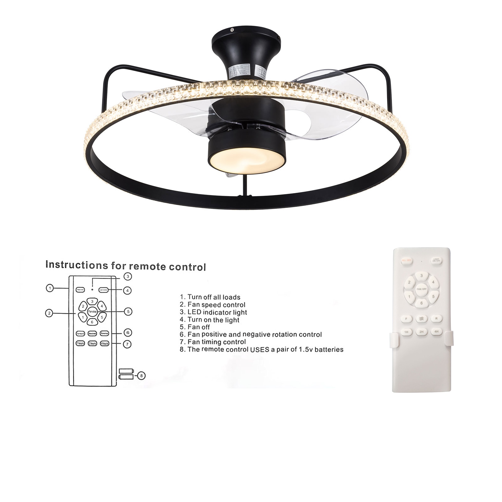 Oukaning HG-HCXLST-6393-US Ceiling-Fans - View #9