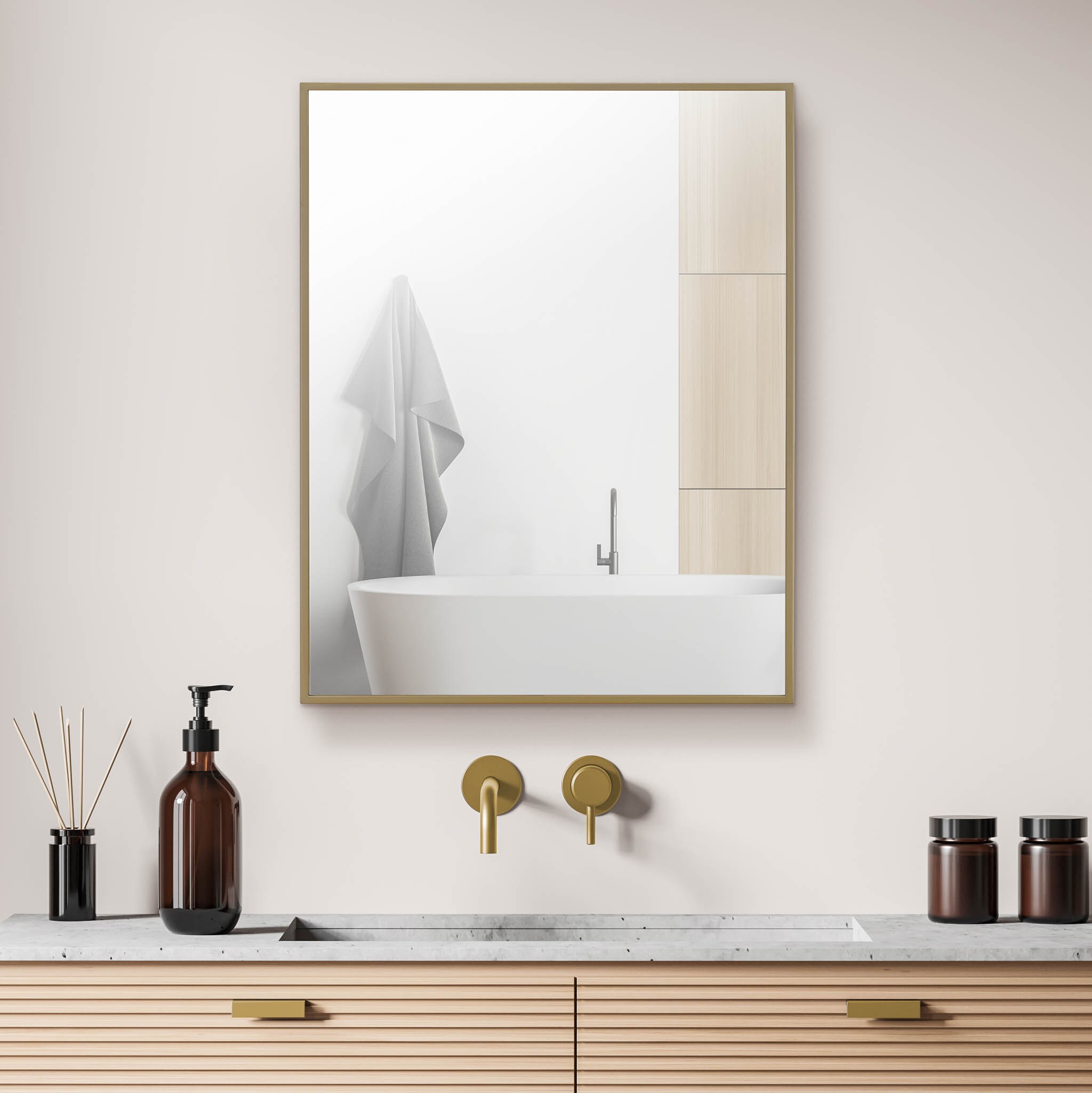  8802-GOLD Bathroom-Medicine-Cabinets - View #7