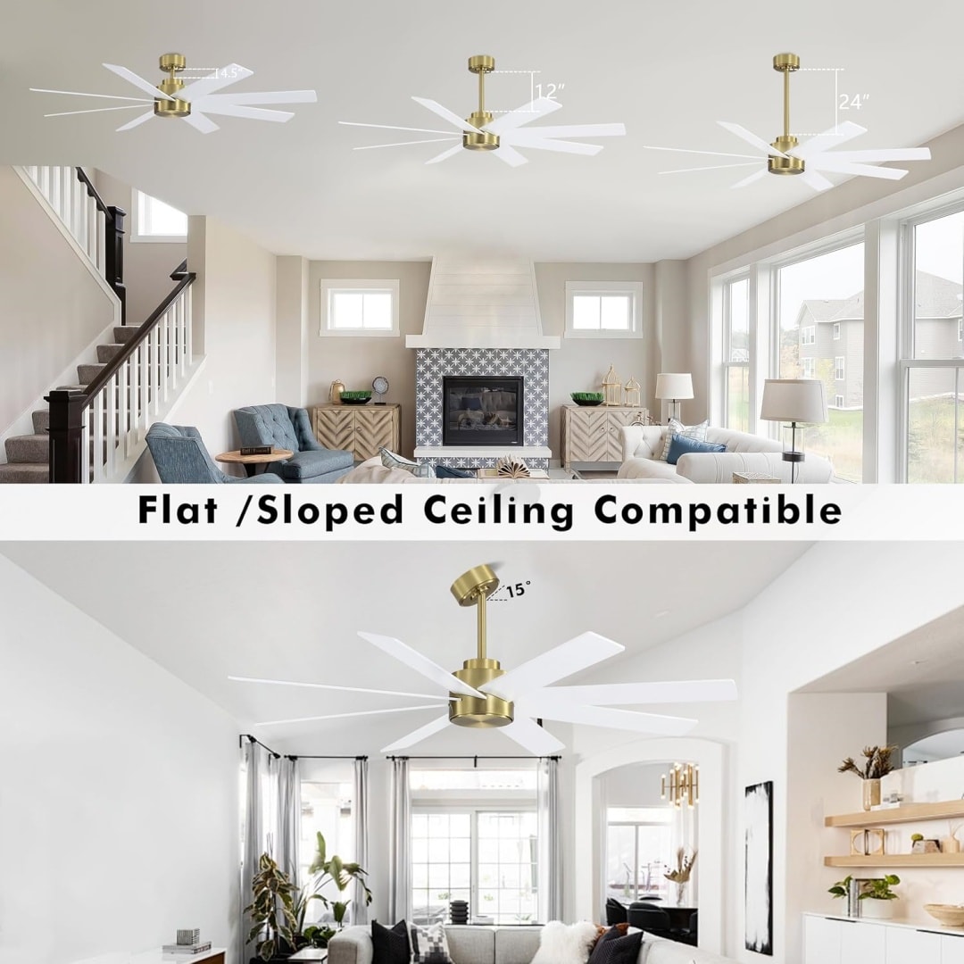 MLIAN WBCF-BS302-GW Ceiling-Fans - View #3
