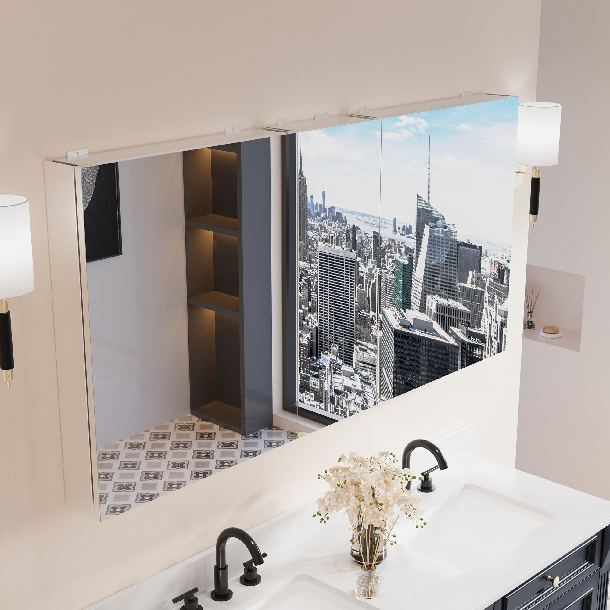 Forclover ARO-MC5030RLL Bathroom-Medicine-Cabinets - View #3