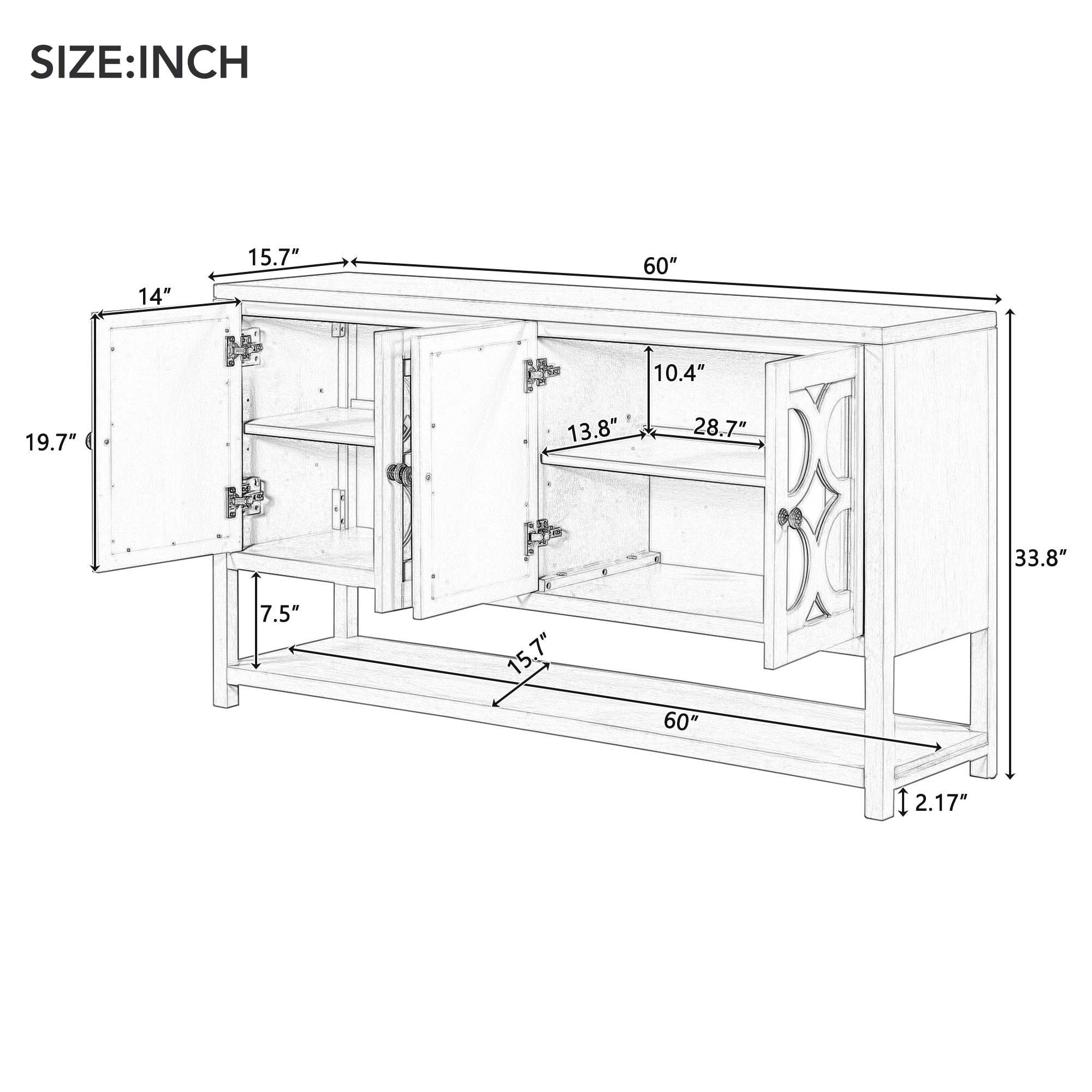 ModernLuxe XW000022AAP Console-Sofa-Tables - View #3