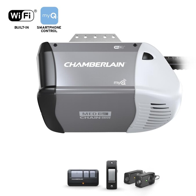 Chamberlain 0 5 Hp Myq Smart Chain, Wifi Enabled Garage Door Opener