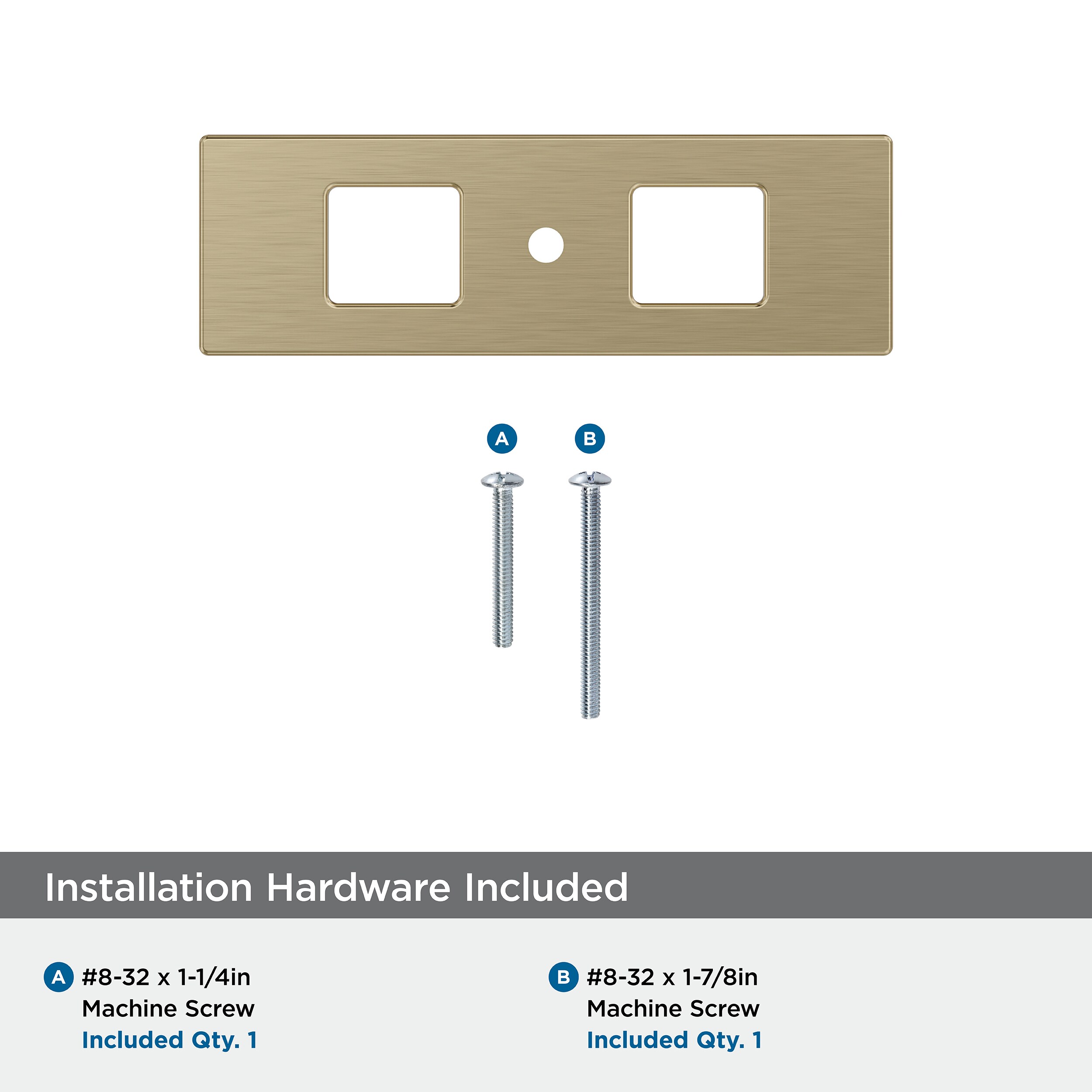 Amerock BP37780BBZ backplates - View #3