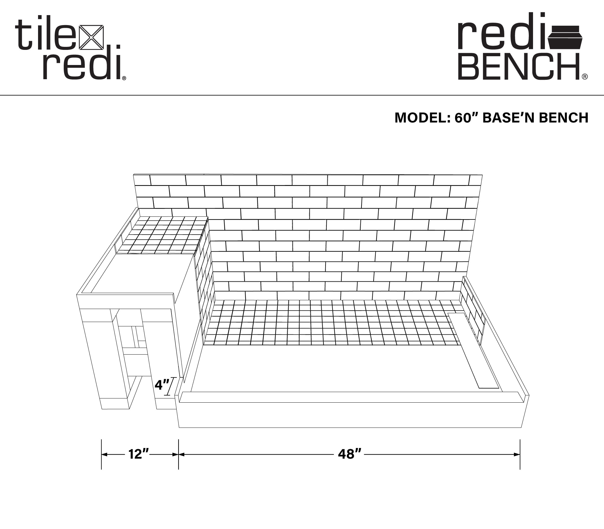 Tile Redi WF3248R-RB32KIT Shower-Floors - View #3