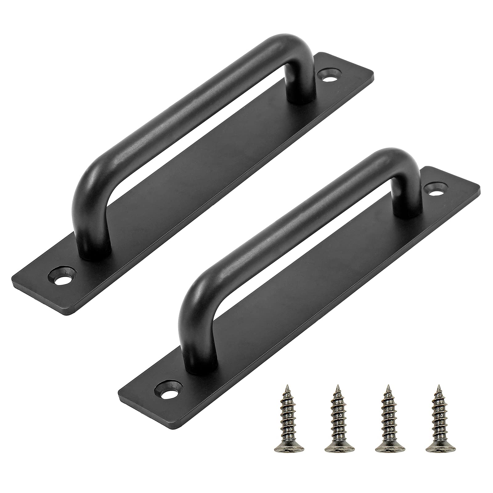 Lukvuzo  2 Pack Sliding Barn Door Handle 5.9 Inch Aluminium Alloy Door Pull Handle for Sliding Barn Door Gate Cabinet Closet Drawer Garage Shed