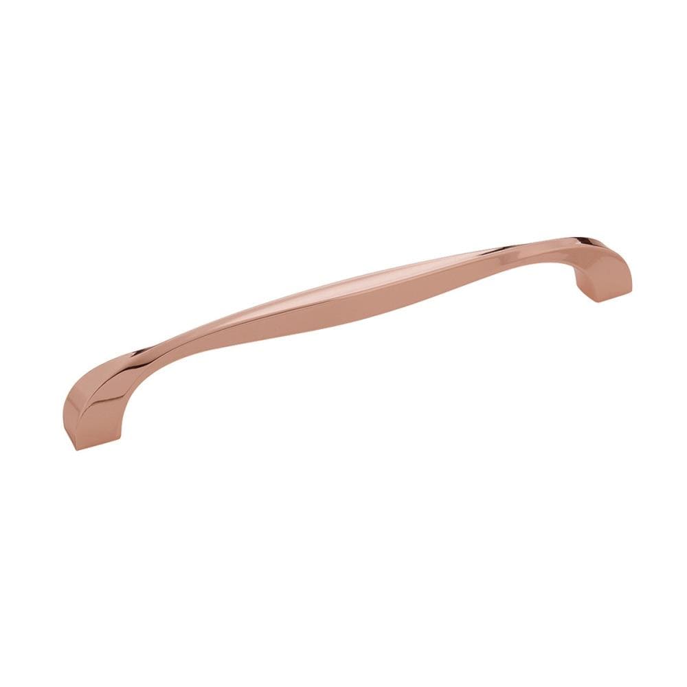Hickory Hardware H076019-CP Twist 7-9/16-in Center to Center Polished Copper Rectangular Bar Drawer Pulls