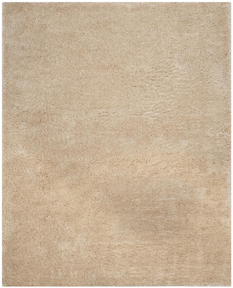Safavieh SGI320K-9 Indie Sunile Shag 9 x 12 (ft) Loomed Synthetic Light Beige Rectangular Indoor Solid Area rug