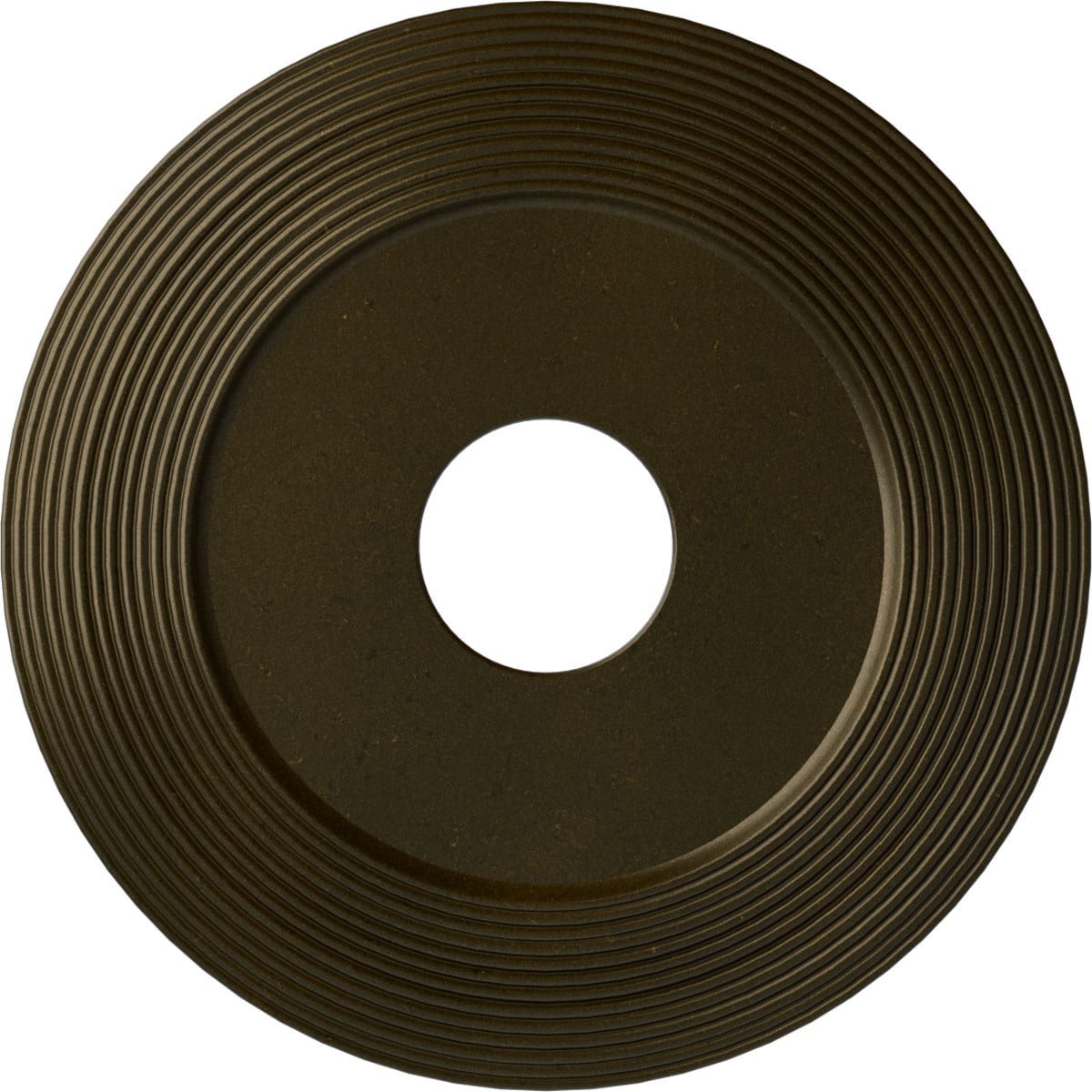 Ekena Millwork CM16ADGGS Adonis 16.125-in W x 16.125-in L Painted Green Gold Polyurethane Whole Ceiling Medallion